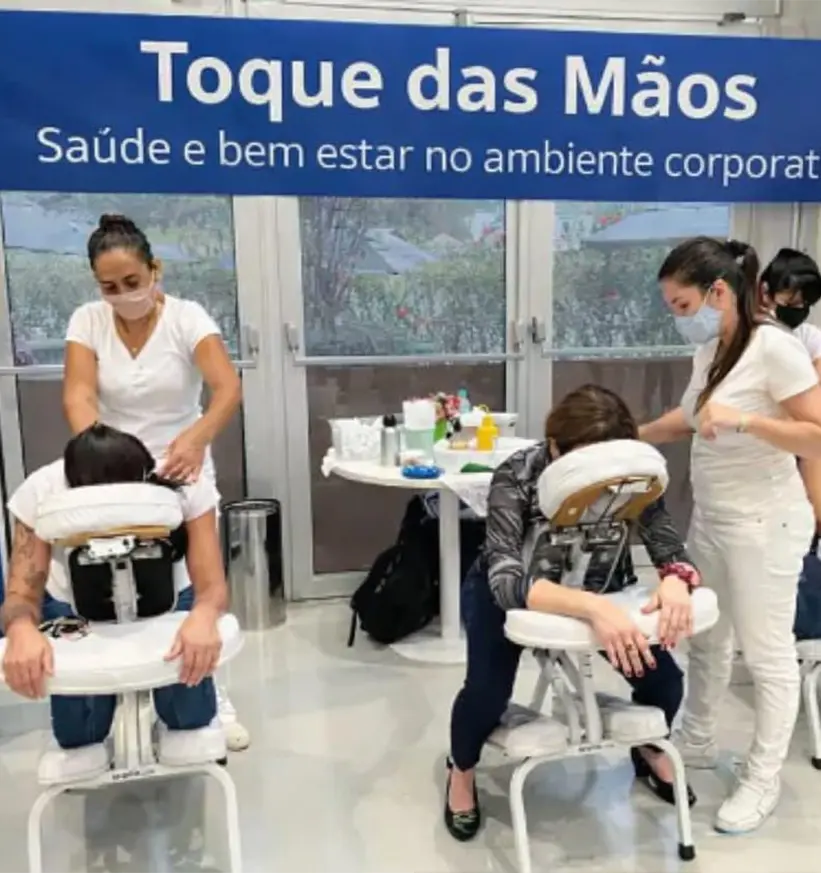 Massagem corporativa – Toque das Mãos
